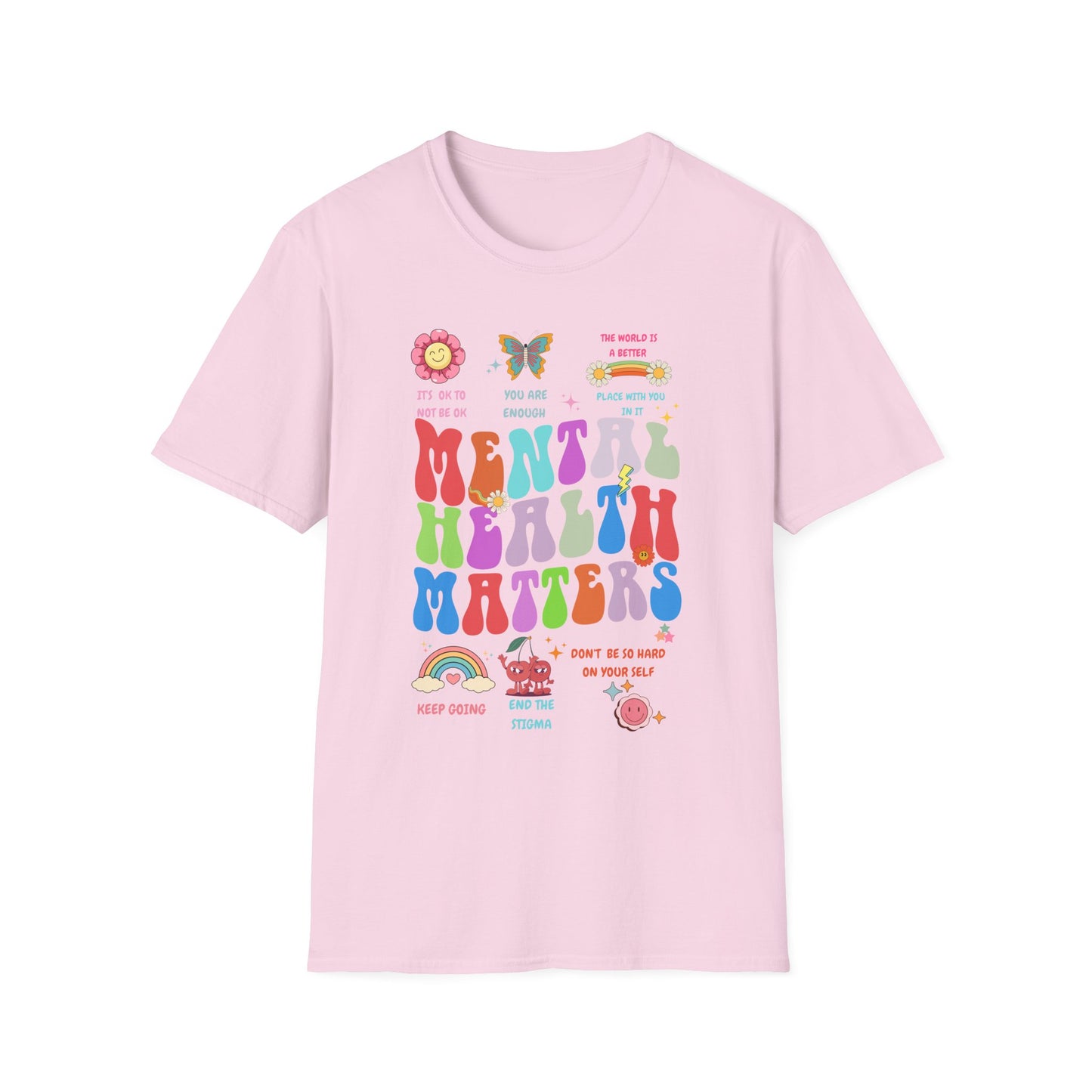 Mental Health Matters , Unisex Softstyle T-Shirt.