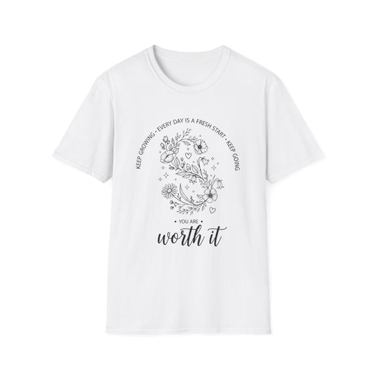 You Are Worth it, Unisex Softstyle T-Shirt.