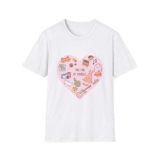 Take Care of Yourself , Unisex Softstyle T-Shirt.