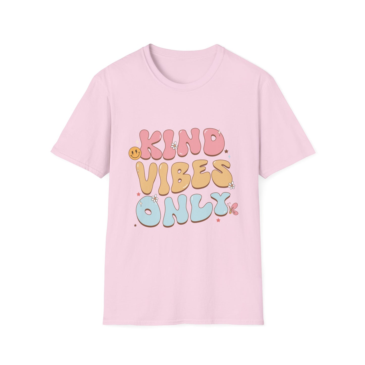 Kind Vibes Only , Unisex Softstyle T-Shirt.
