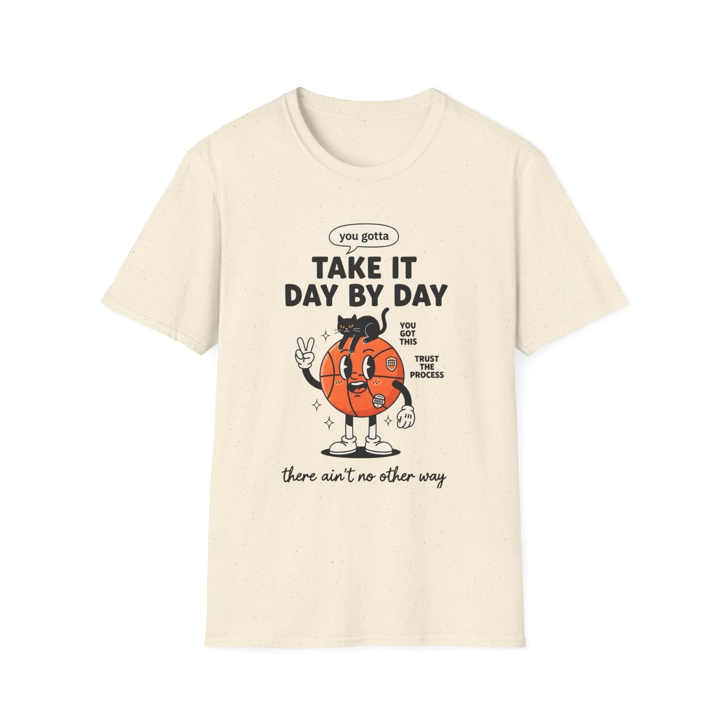 Take It Day by Day, Unisex Softstyle T-Shirt.