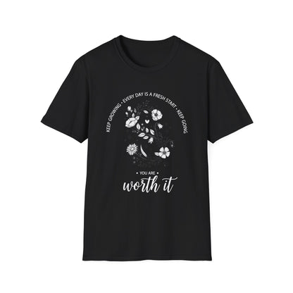 You Are Worth it, Unisex Softstyle T-Shirt.