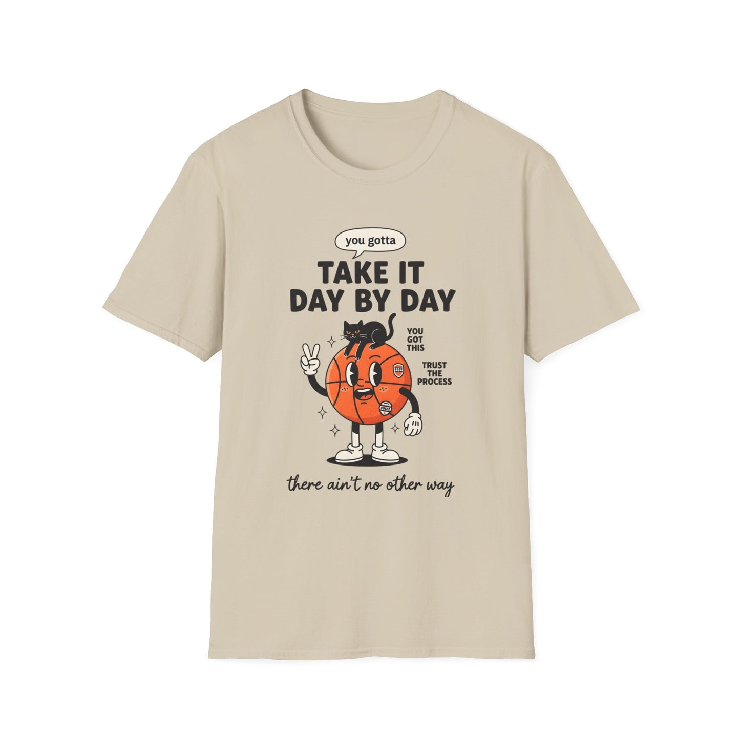 Take It Day by Day, Unisex Softstyle T-Shirt.