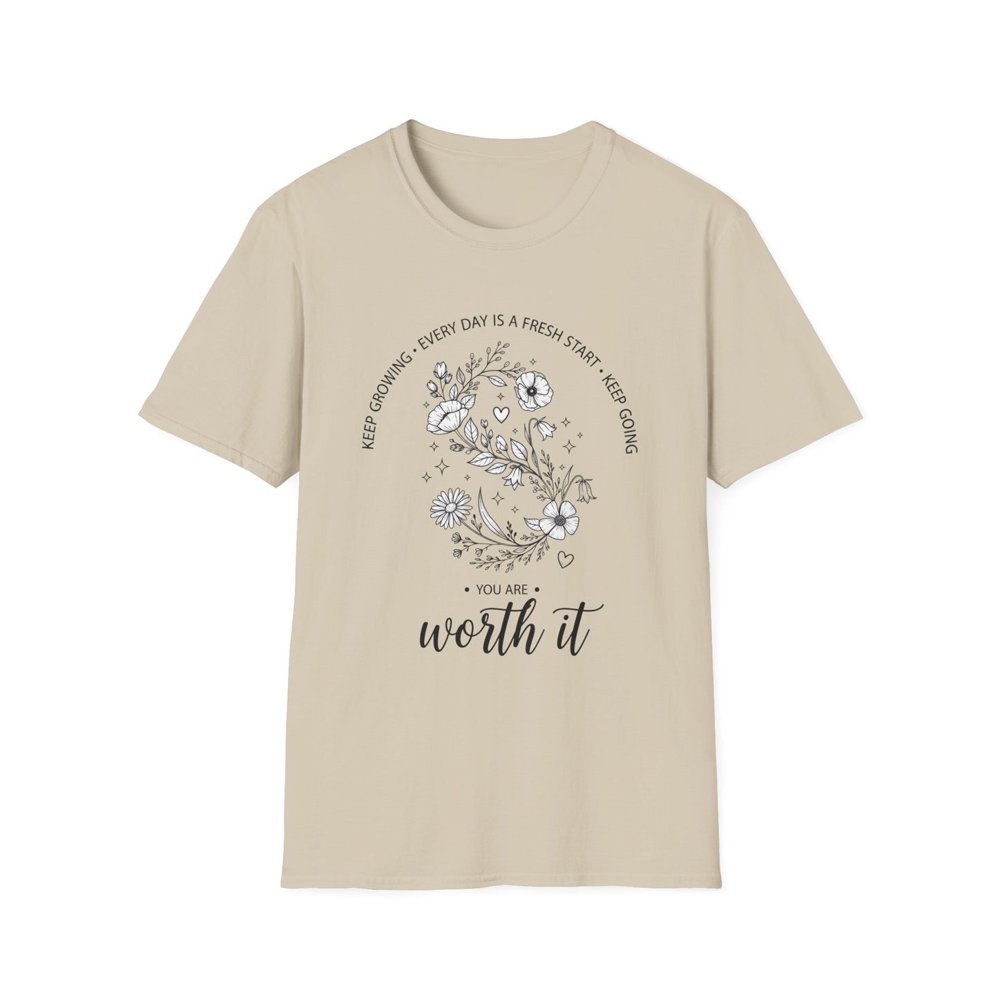 You Are Worth it, Unisex Softstyle T-Shirt.