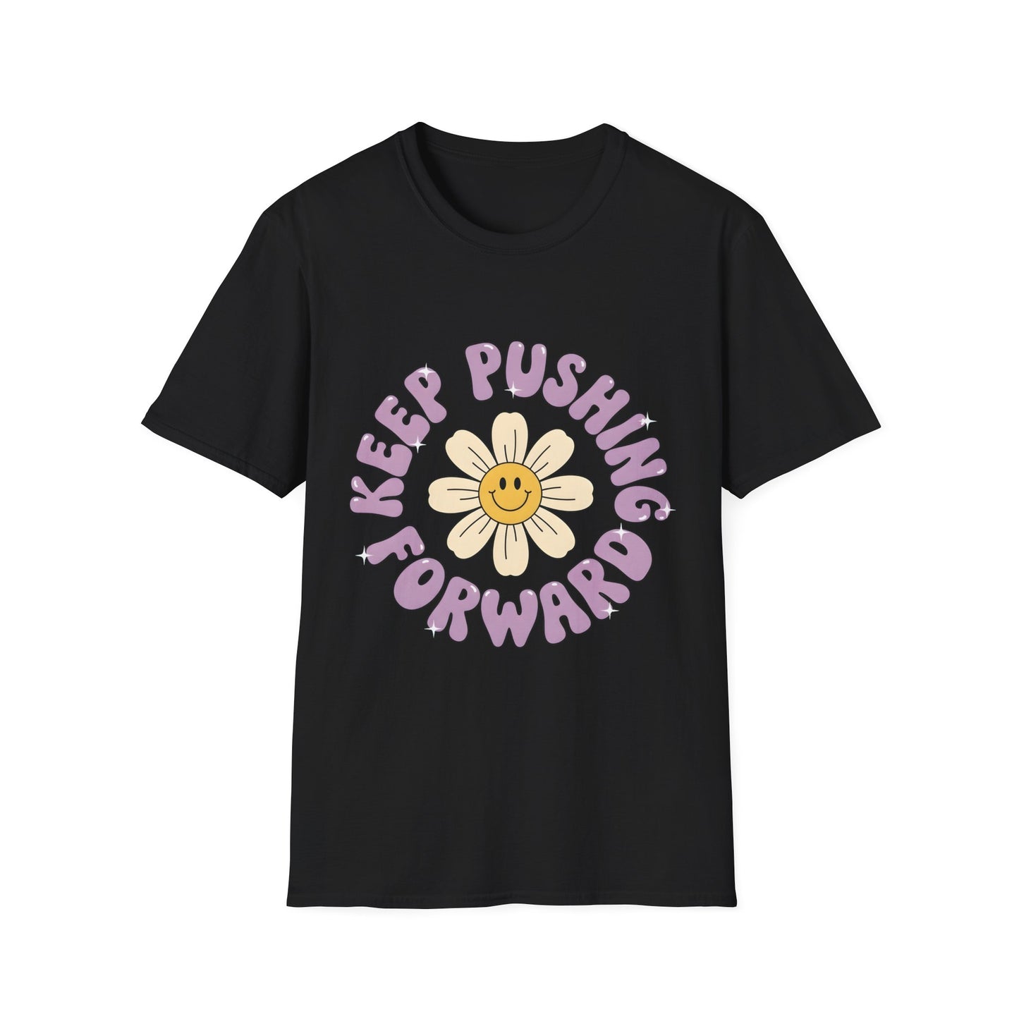 Keep Pushing Forward , Unisex Softstyle T-Shirt.