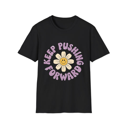 Keep Pushing Forward , Unisex Softstyle T-Shirt.