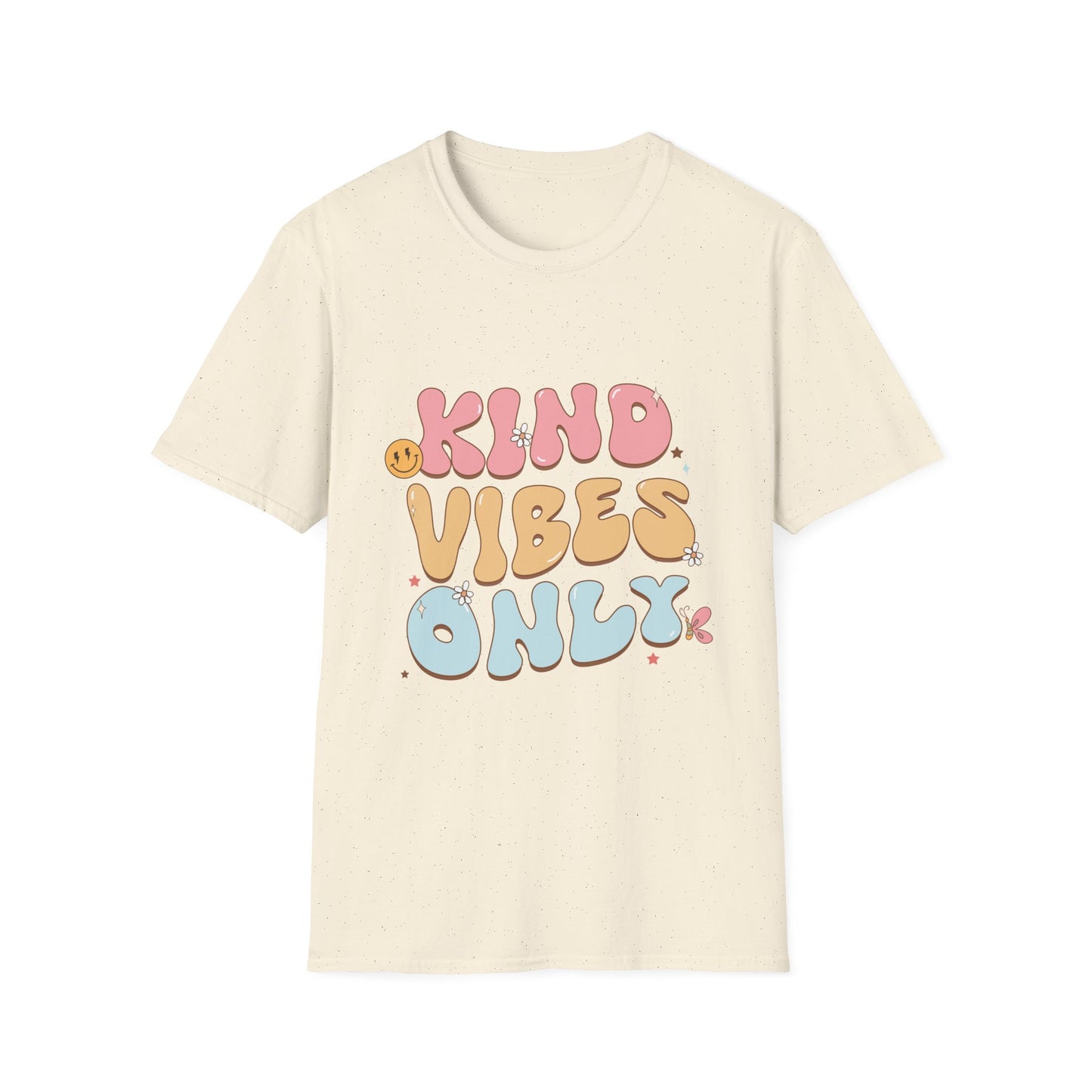 Kind Vibes Only , Unisex Softstyle T-Shirt.