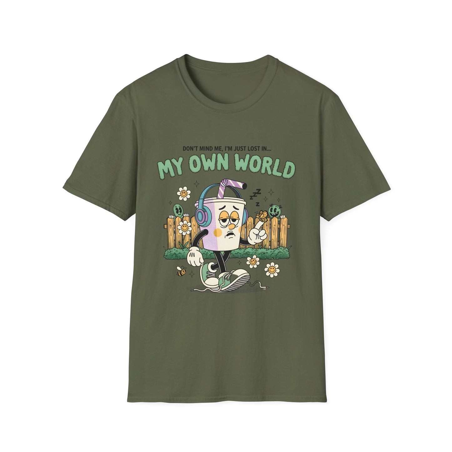 Don't Mind Me , I'm Just Lost In My Own World , Unisex Softstyle T-Shirt.