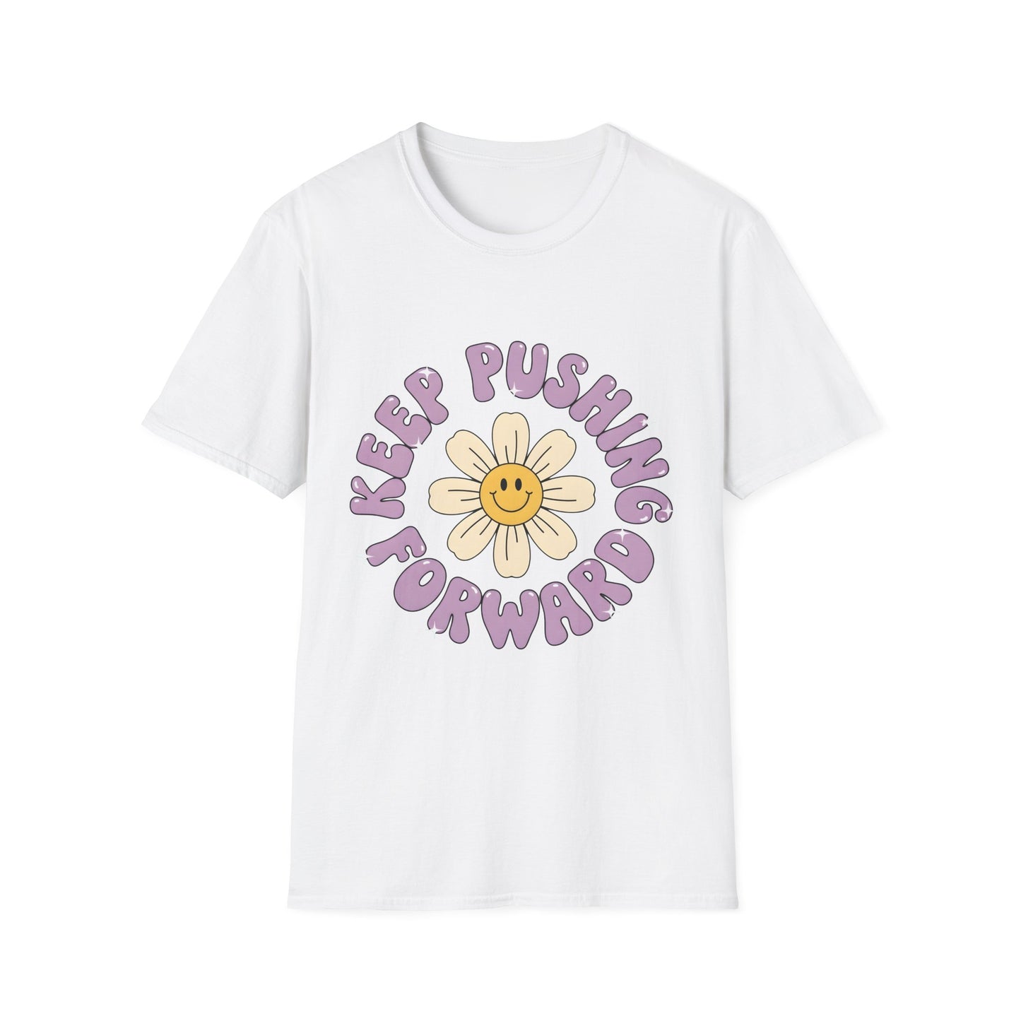 Keep Pushing Forward , Unisex Softstyle T-Shirt.