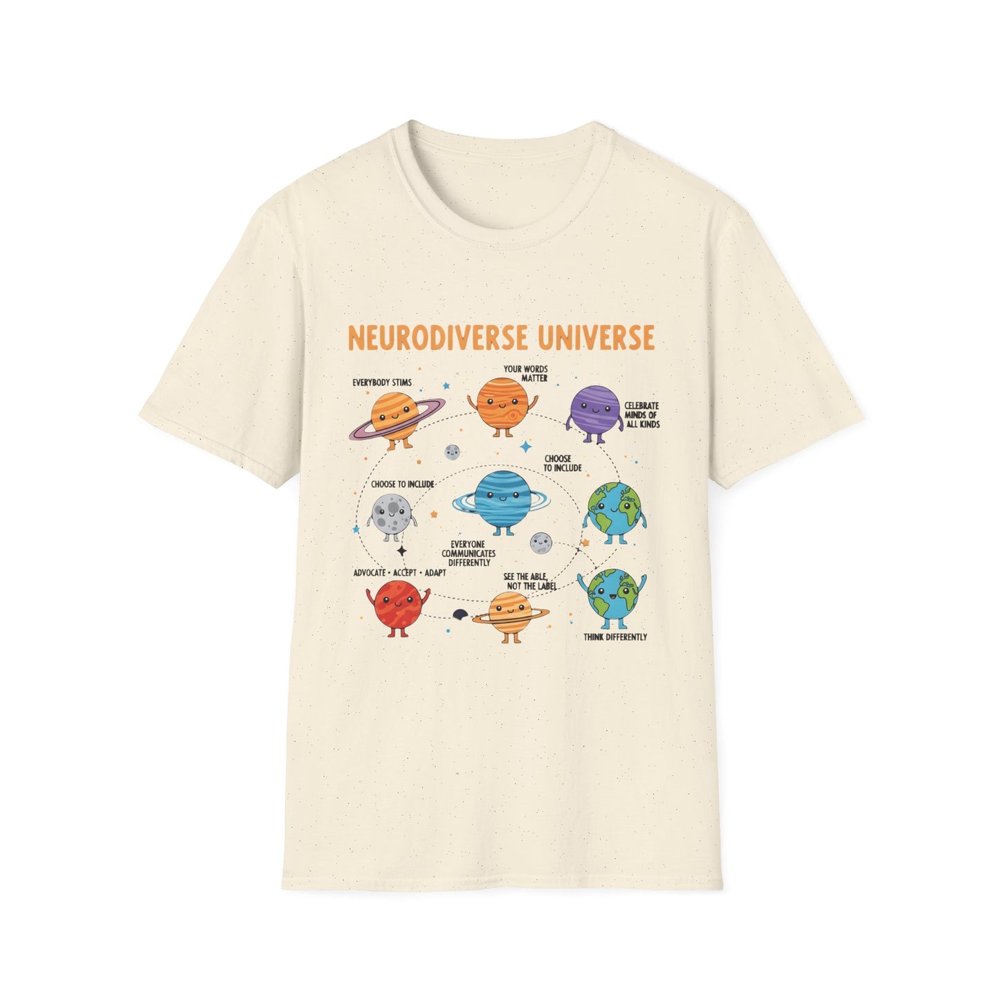 Neurodiverse Universe , Unisex Softstyle T-Shirt.