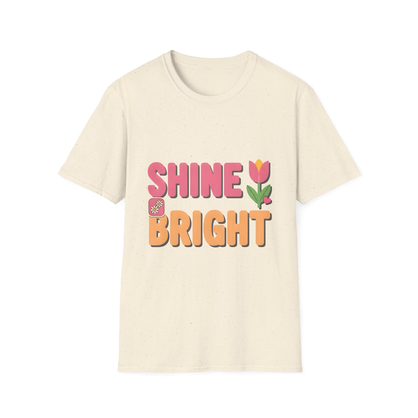 Shine Bright , Unisex Softstyle T-Shirt.