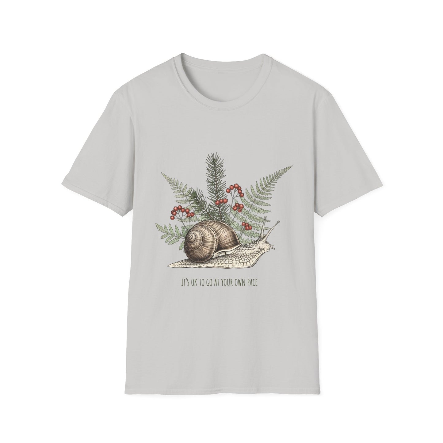 It's Ok to go at your own pace, Unisex Softstyle T-Shirt.