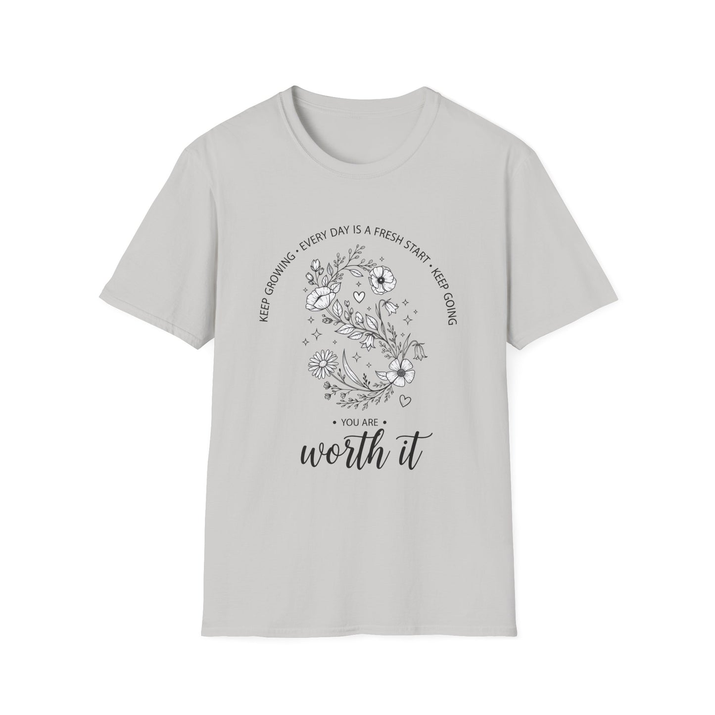You Are Worth it, Unisex Softstyle T-Shirt.