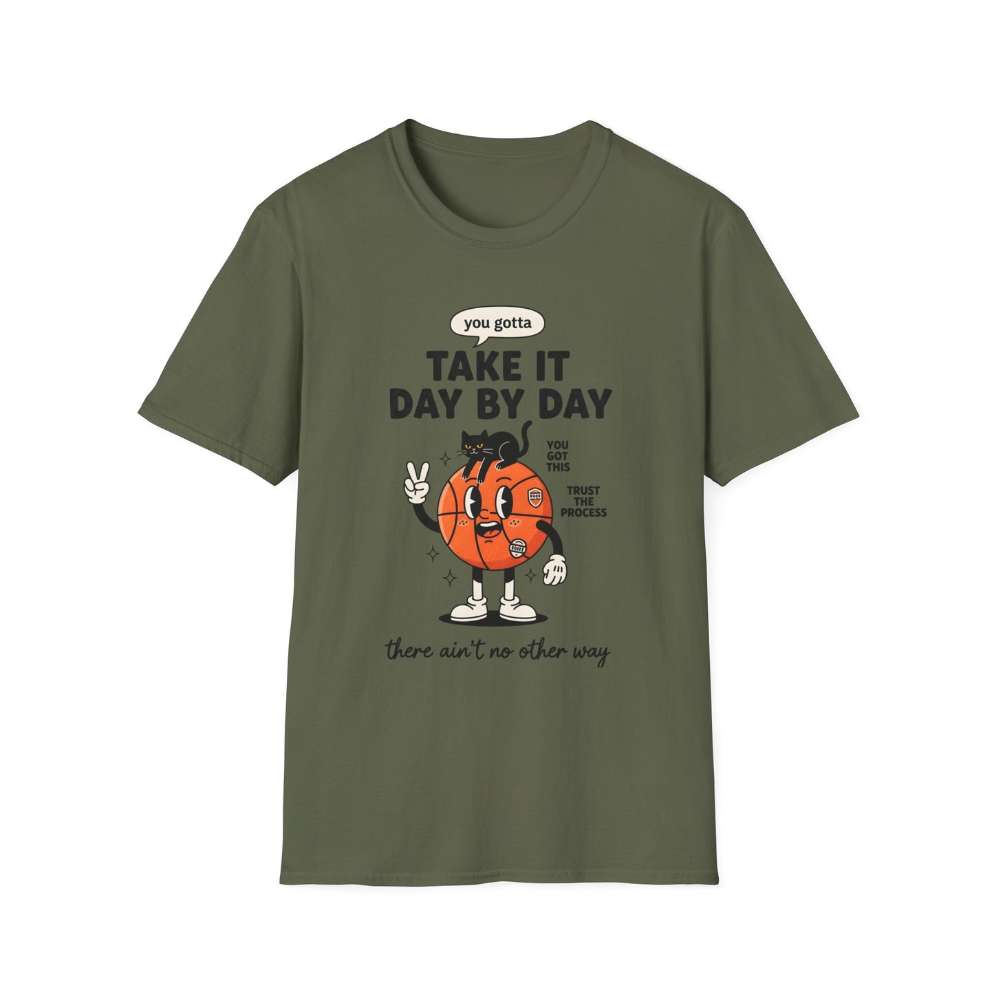 Take It Day by Day, Unisex Softstyle T-Shirt.