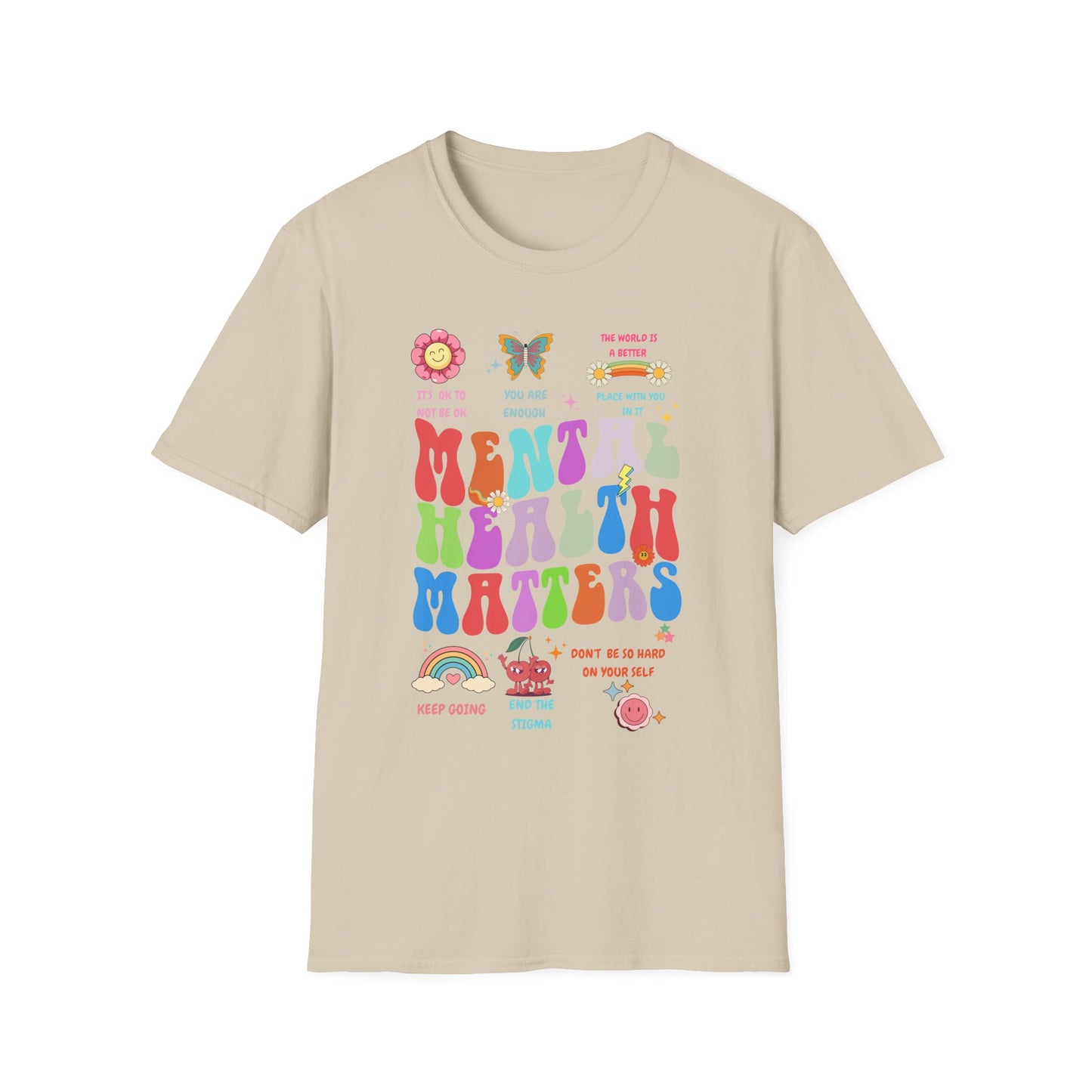 Mental Health Matters , Unisex Softstyle T-Shirt.